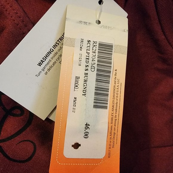 NWT HARLEY DAVIDSON TOP Med Pullover - Picture 9 of 9